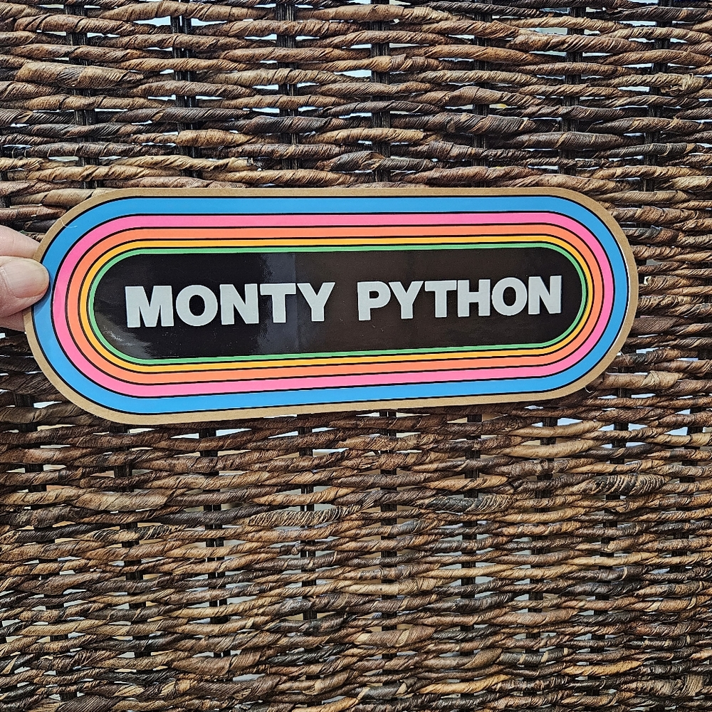 Vintage 1980's KLOS 95.5 radio station MONTY PYTHON bummer sticker